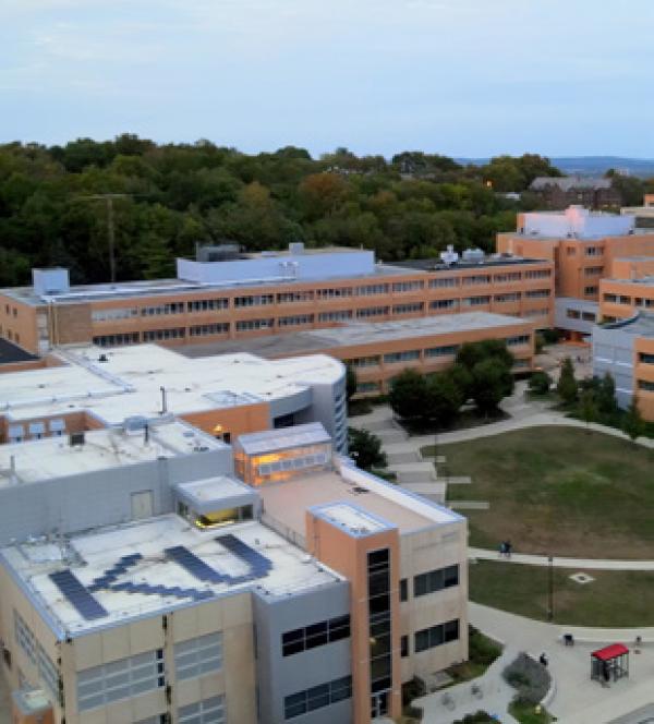 an aerial view of the engineering complex